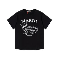 Mardi Dachshund Graphic Summer Casual Cotton Tee Unisex
