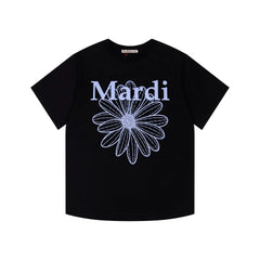 Mardi Daisy Print Summer Casual Cotton Tee Unisex