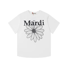 Mardi Daisy Print Summer Casual Cotton Tee Unisex