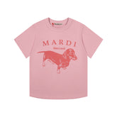 Mardi Dachshund Graphic Summer Casual Cotton Tee Unisex