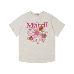 Mardi Daisy Print Summer Casual Cotton Tee Unisex