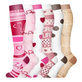 Unisex Compression Sports Socks Moisture Wicking Multi Pack