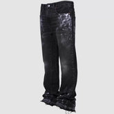 Men's Japanese Vintage Embroidered Straight Leg Denim Jeans