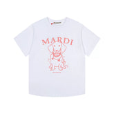 Mardi Dachshund Graphic Summer Casual Cotton Tee Unisex