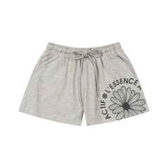 Mardi Daisy Print Summer Cotton Casual Lounge Shorts