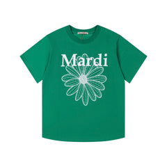 Mardi Daisy Print Summer Casual Cotton Tee Unisex