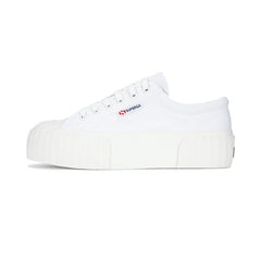 Superga Style Platform Canvas Chunky Low Top Sneakers