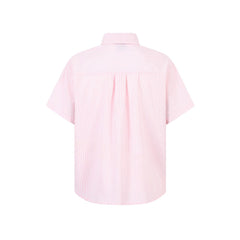 Omirad “Puppy For You” Striped Short-Sleeve Shirt