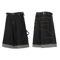Omirad “Raw Edge Denim Cargo Shorts”