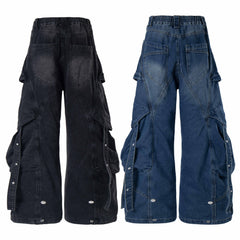 Omirad Multi-Pocket Baggy Denim Jeans