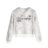 Omirad Leopard Print Zip-Up Hoodie