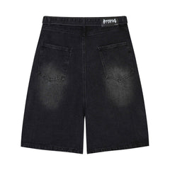 Omirad Web Panel Strap Denim Shorts