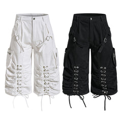Omirad Lace-Up Utility Cargo Shorts