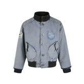 Omirad Vintage Washed Varsity Jacket