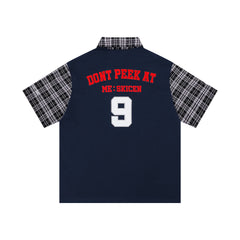 Omirad Plaid Sleeve Polo Shirt