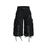 Omirad Lace-Up Utility Cargo Shorts