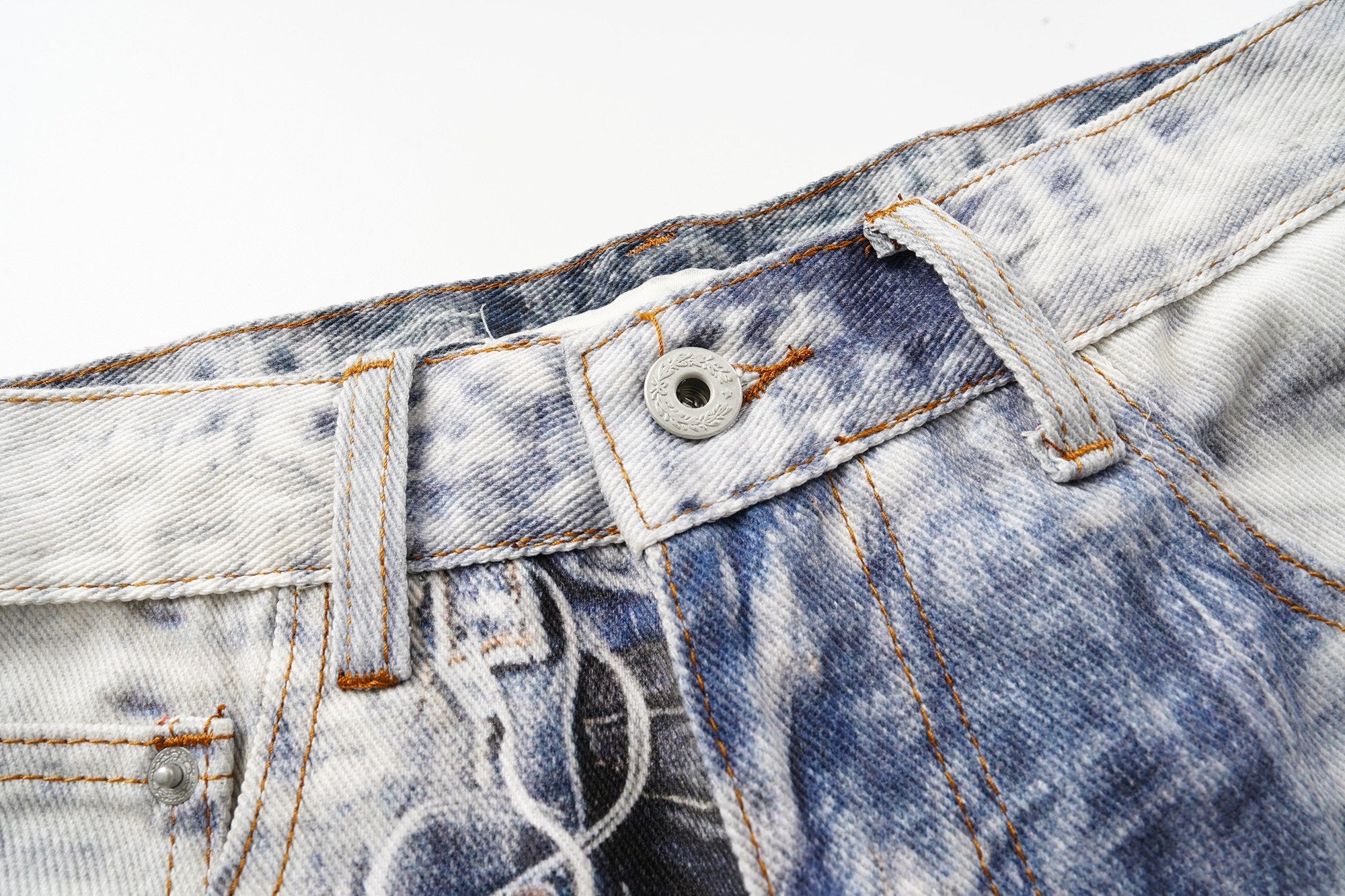 Omirad Distressed Patchwork Jeans