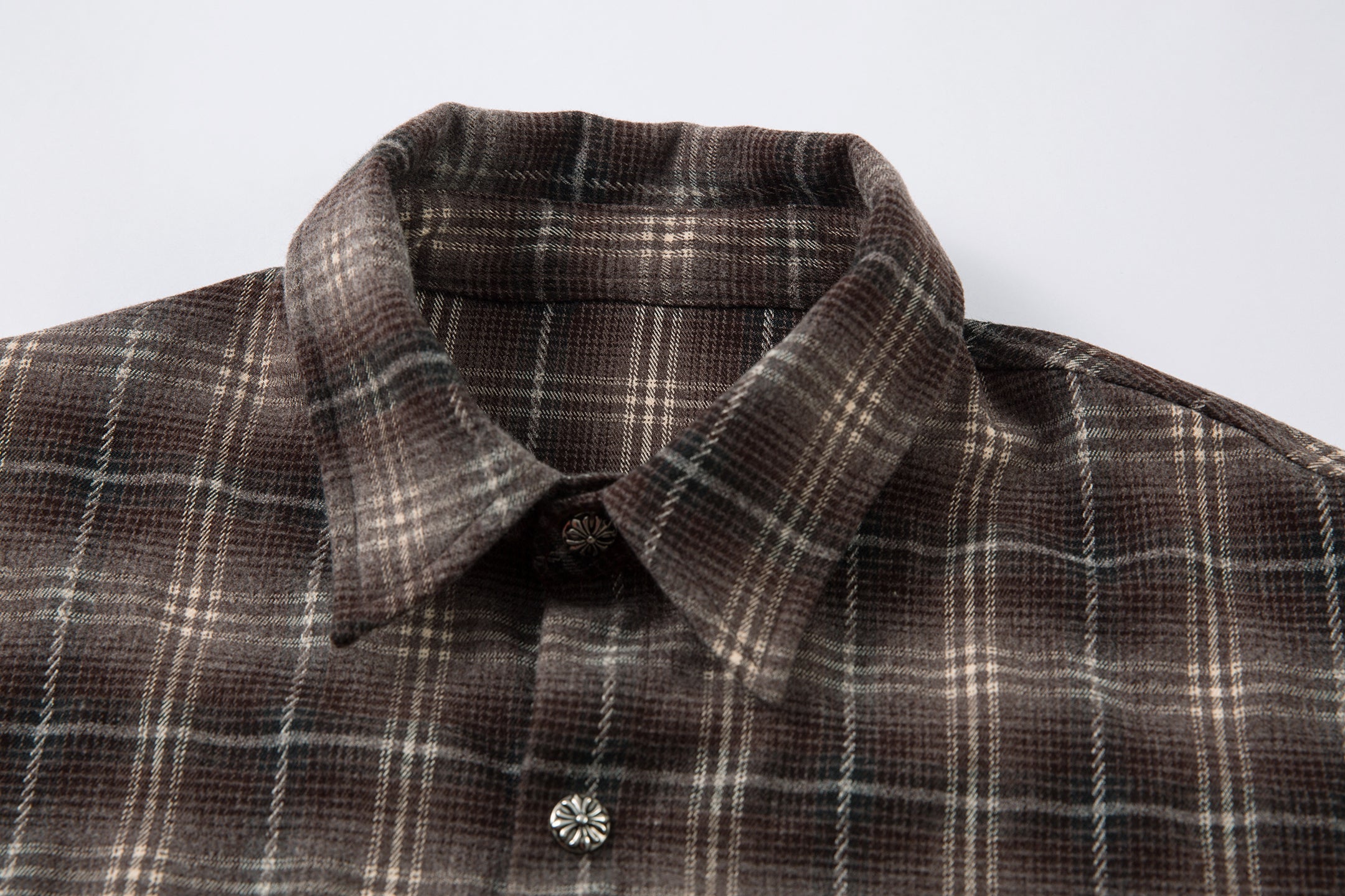 Omirad Layered Plaid Fringe Shirt