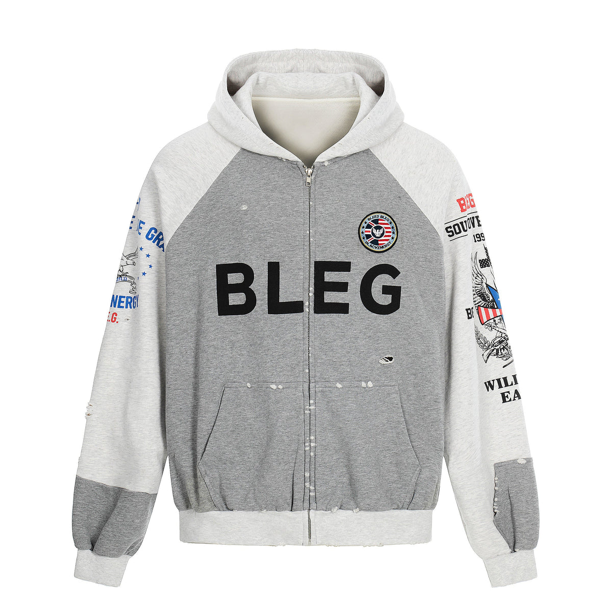 Omirad Graphic Zip-Up Hoodie