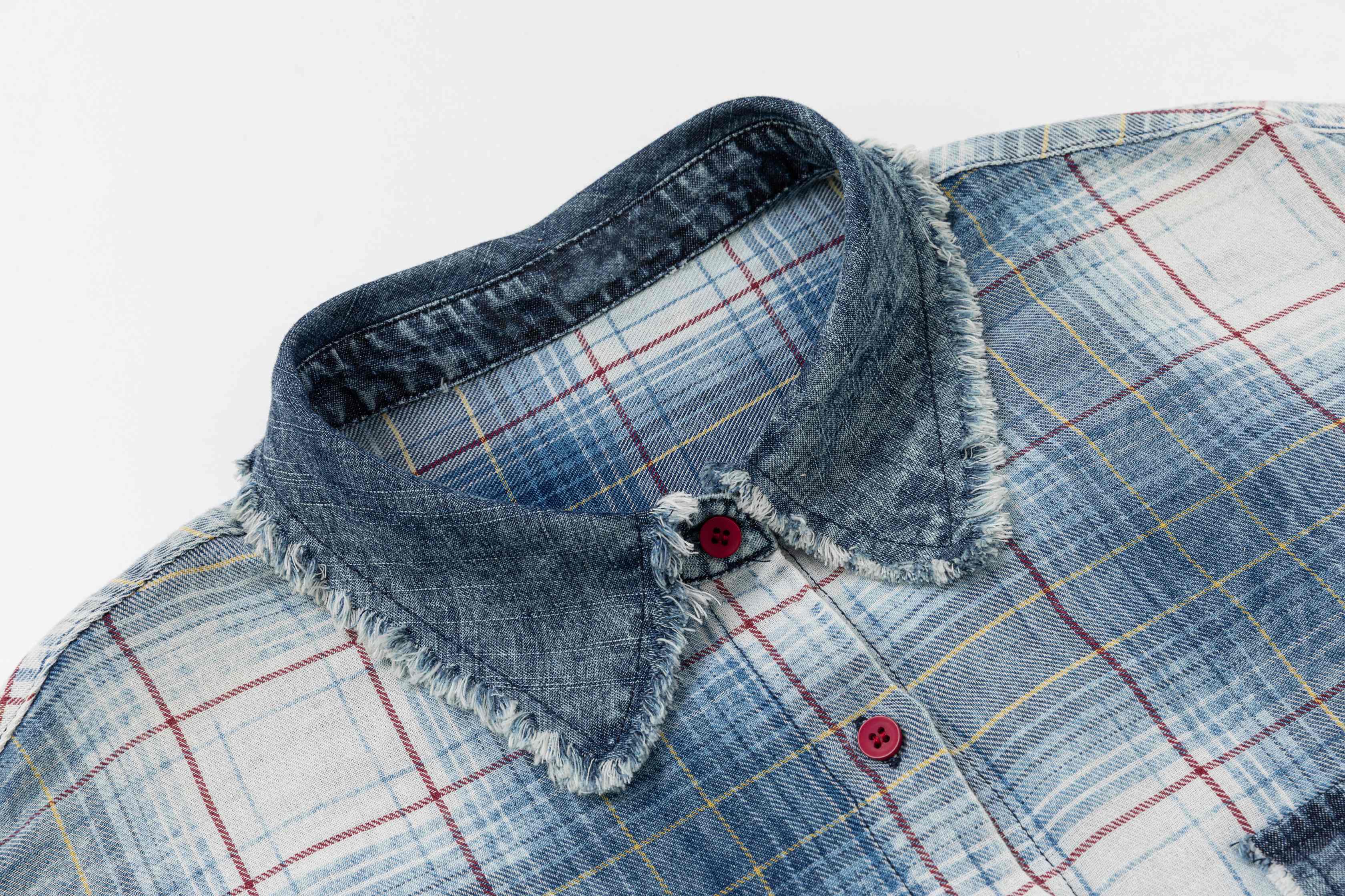 Omirad Vintage Plaid Flannel Shirt