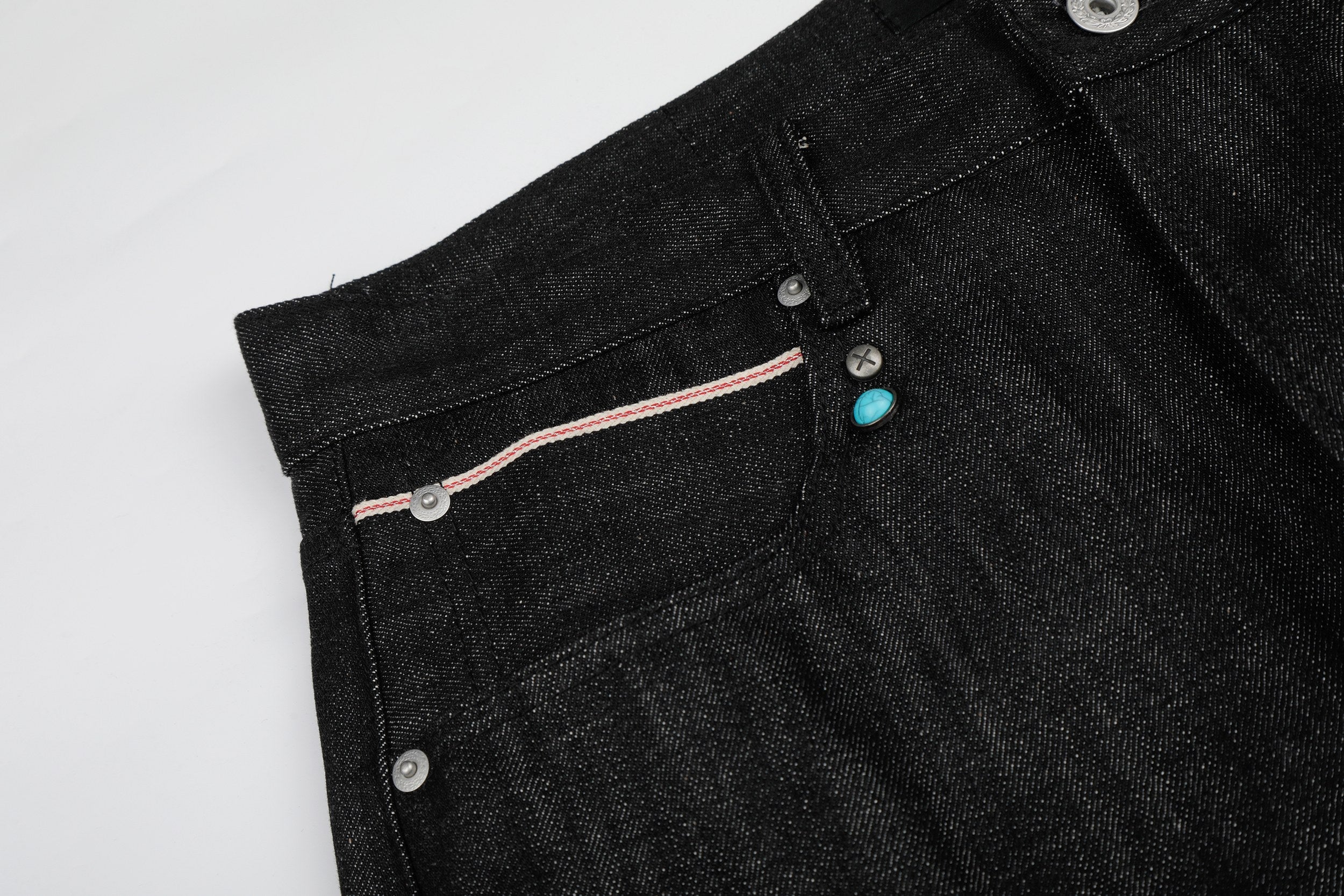 Omirad Raw Denim Wide-Leg Jeans