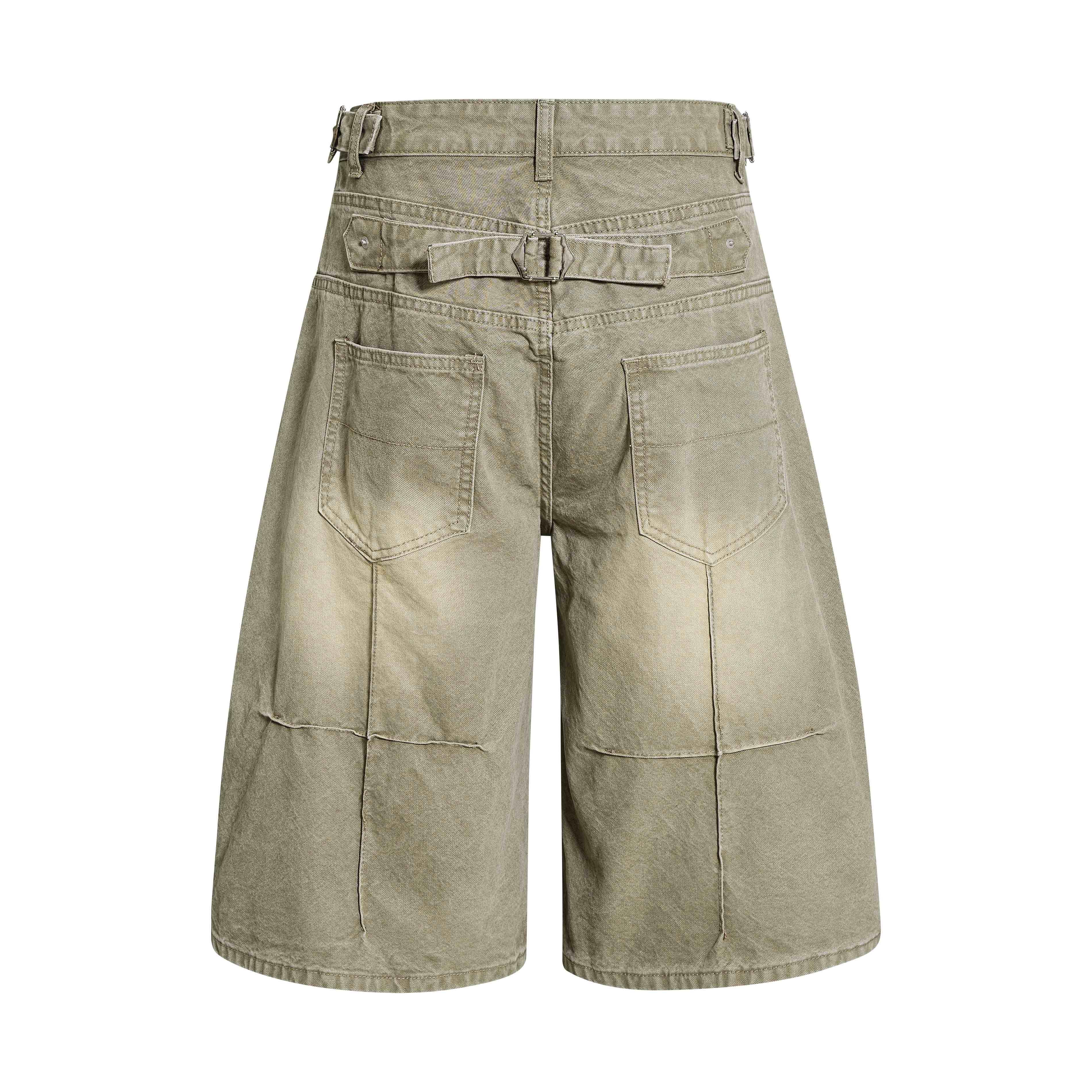 Omirad Vintage Wide-Leg Denim Shorts