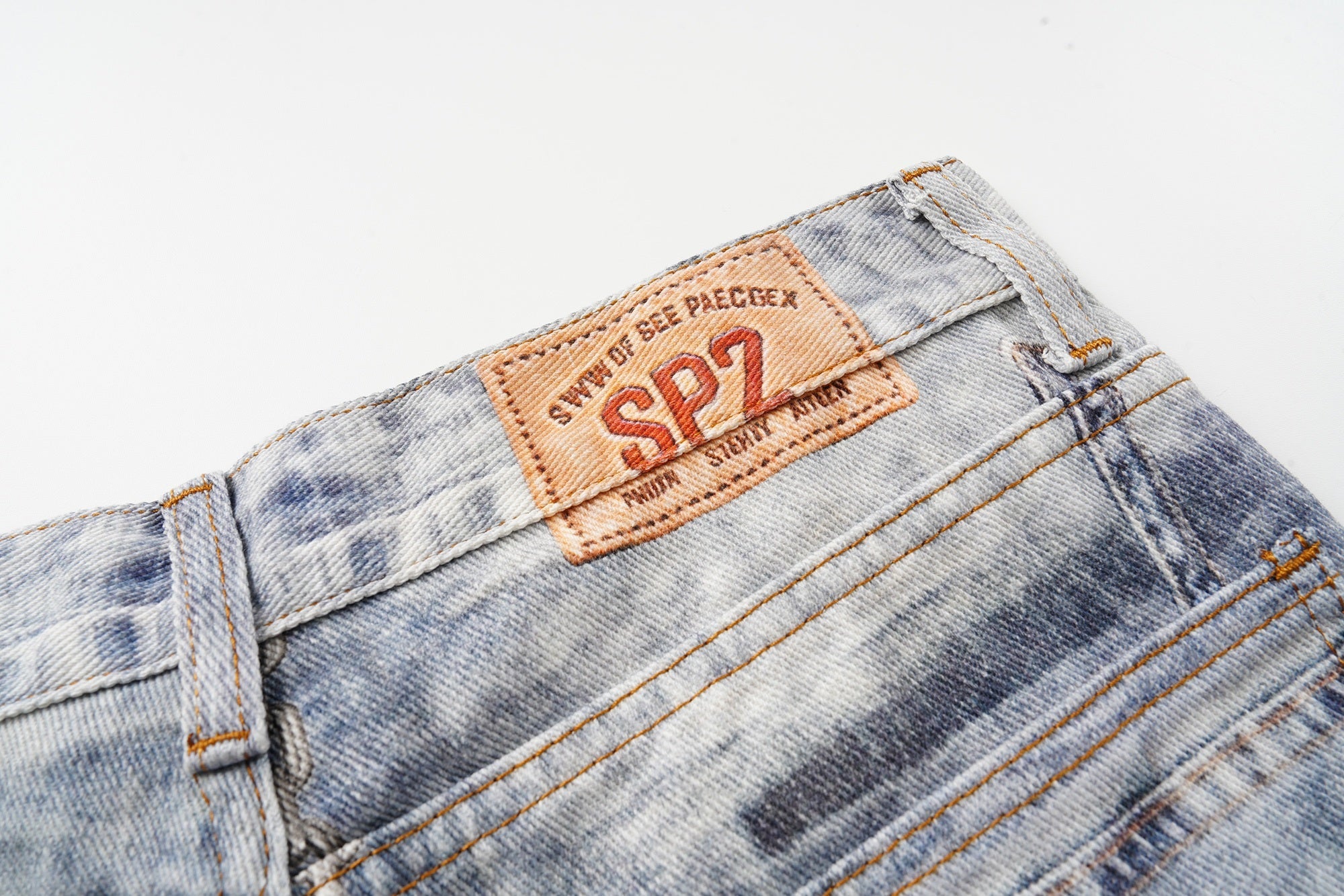 Omirad Distressed Patchwork Jeans