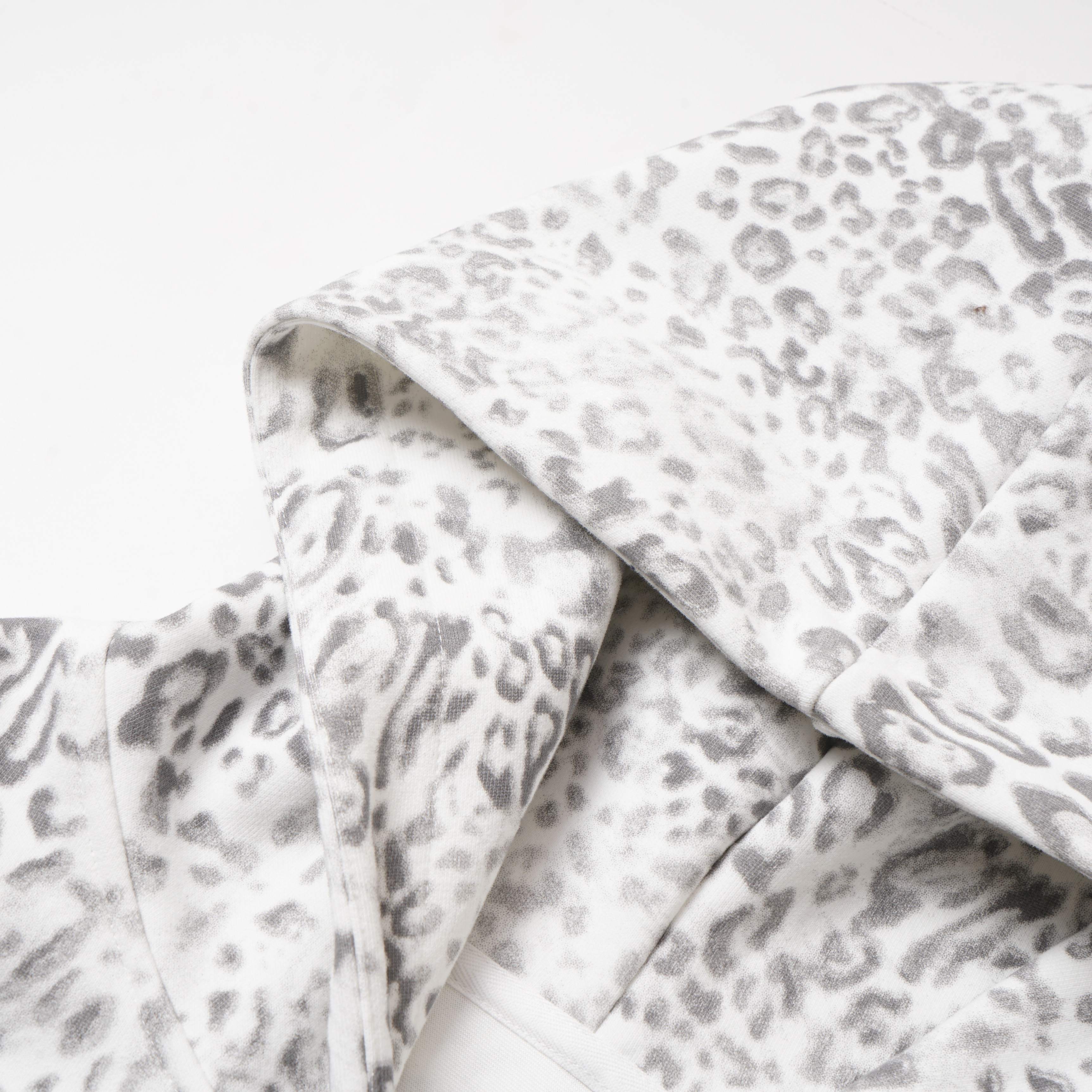 Omirad Leopard Print Zip-Up Hoodie