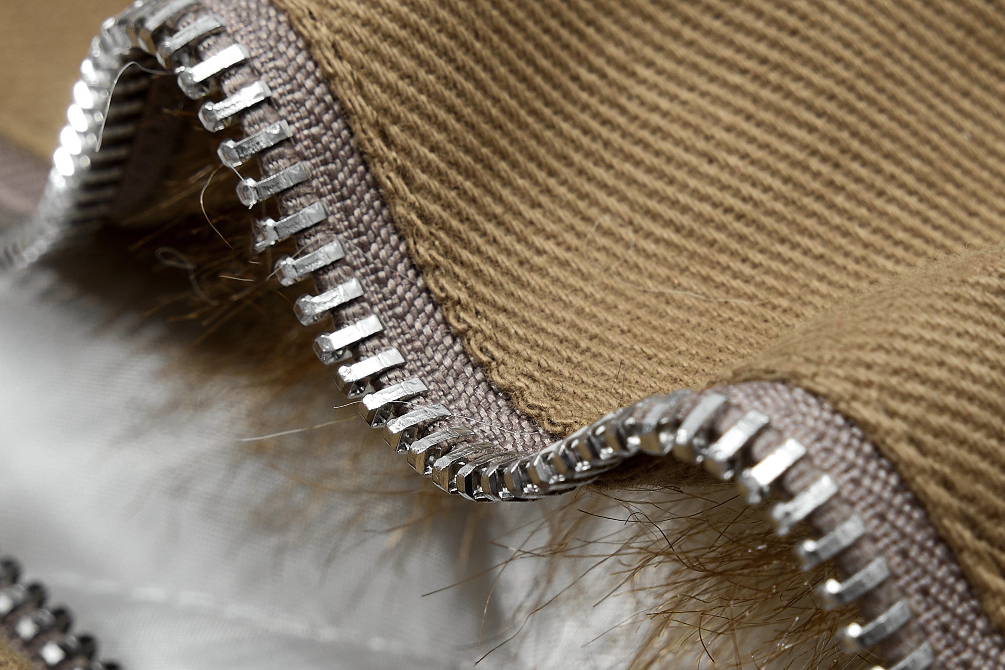 Omirad Fur-Lined High-Neck Cotton Jacket