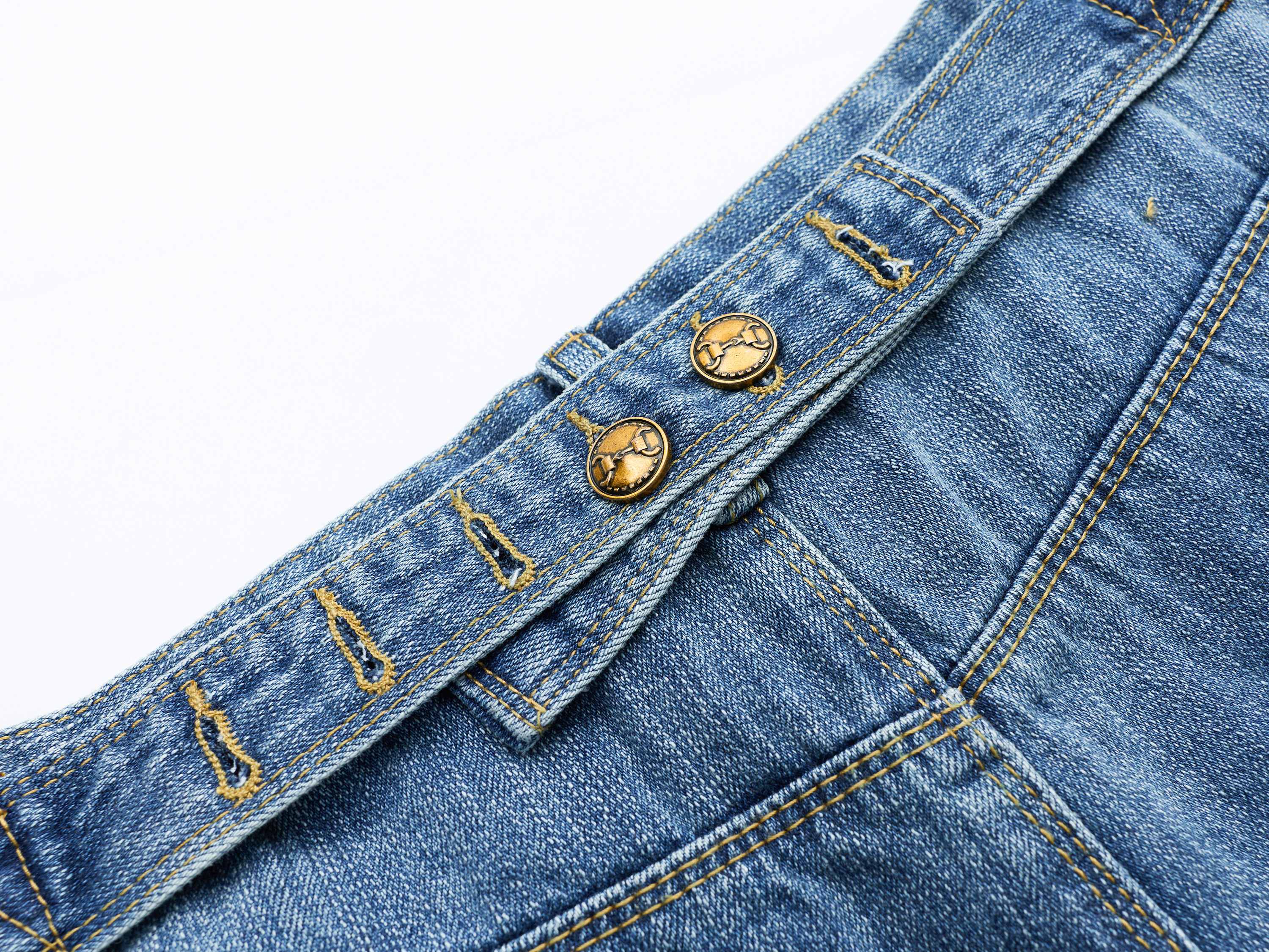 Omirad Vintage Wide-Leg Denim Shorts