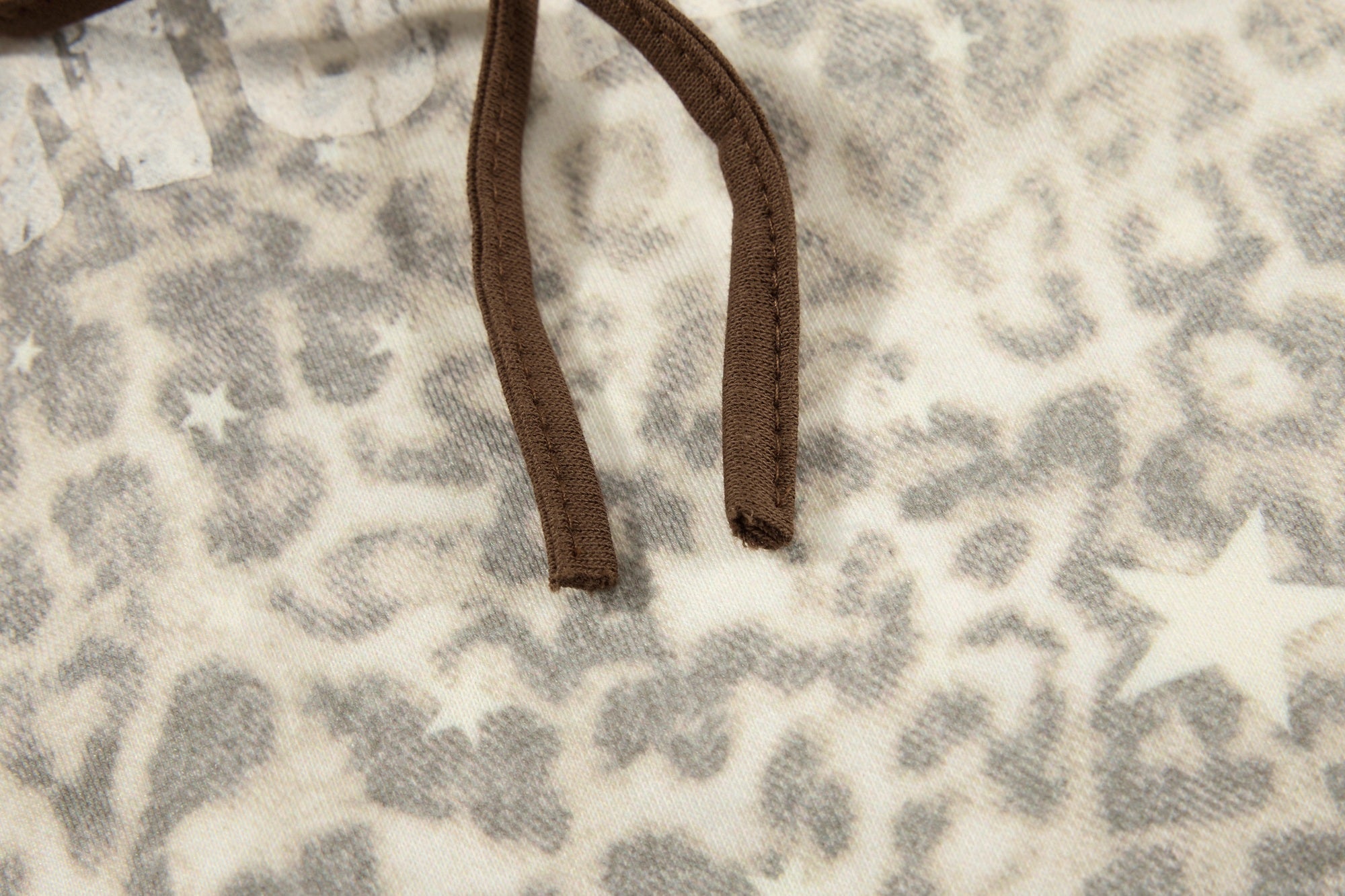 Omirad Leopard Washed Wide-Leg Sweatpants