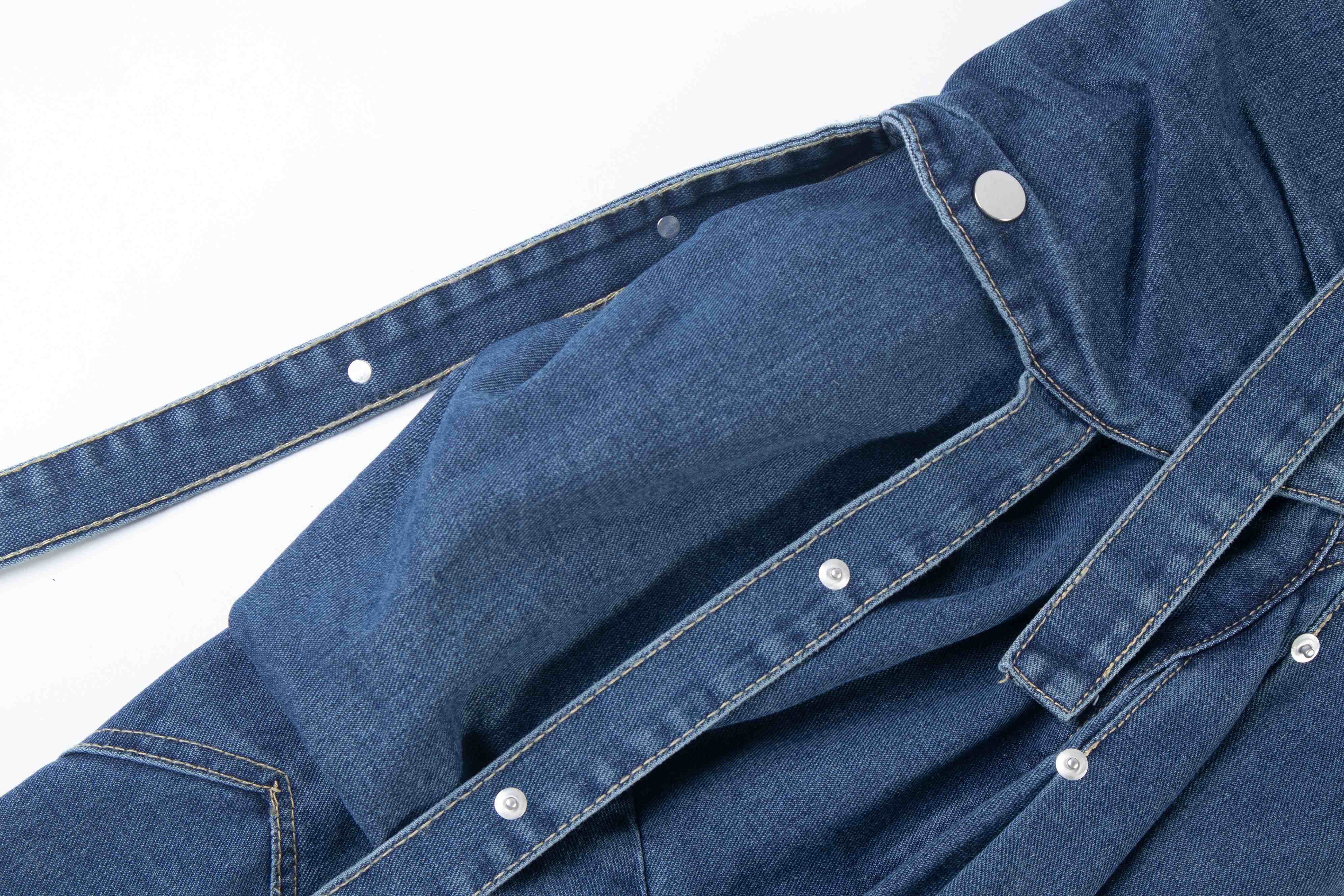 Omirad Multi-Pocket Baggy Denim Jeans