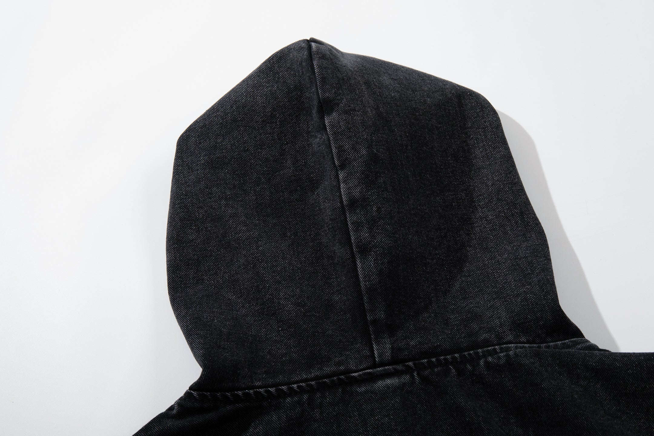 Omirad Toggle-Front Washed Denim Hoodie