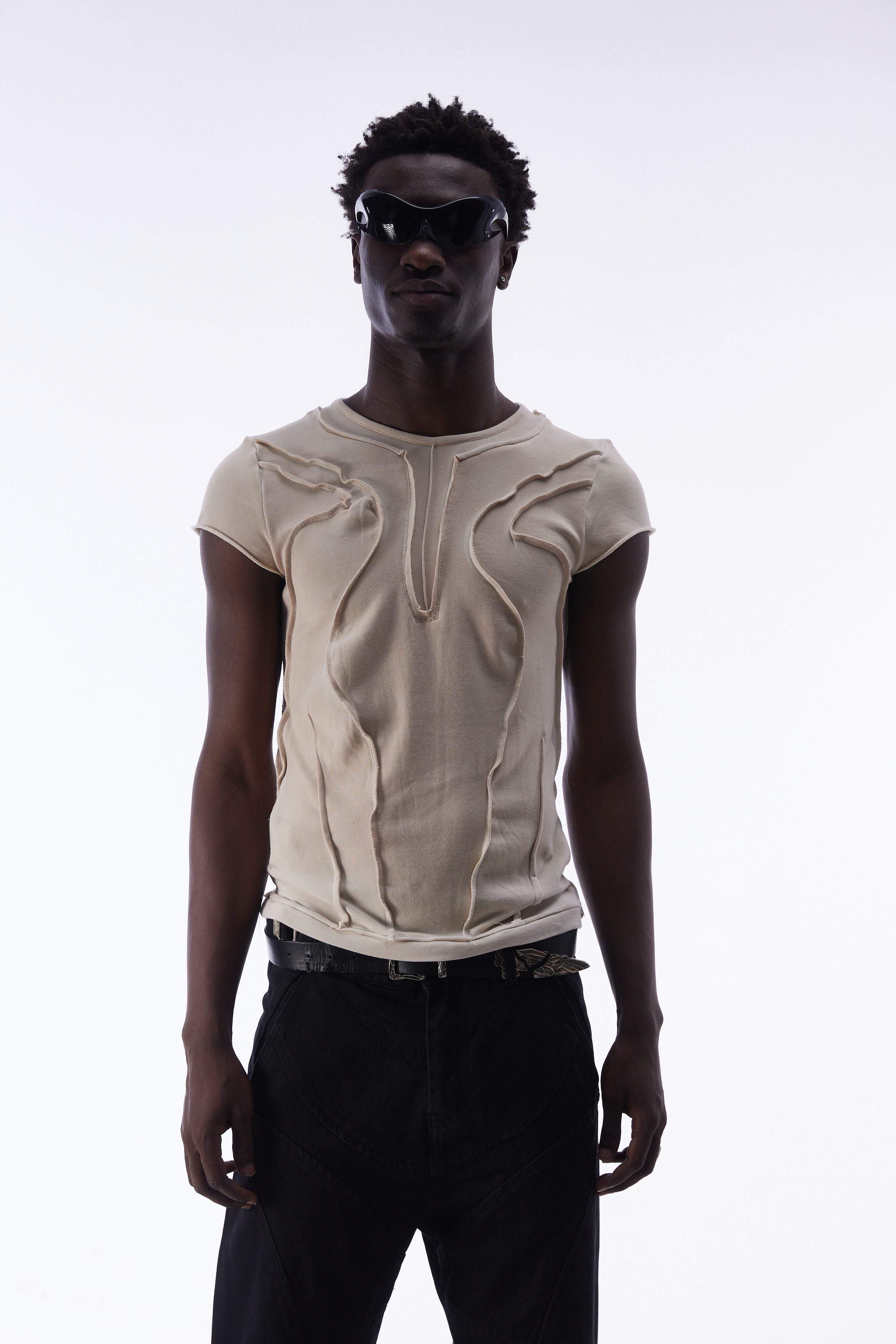 Omirad Raw Seam Washed Sleeveless Tee
