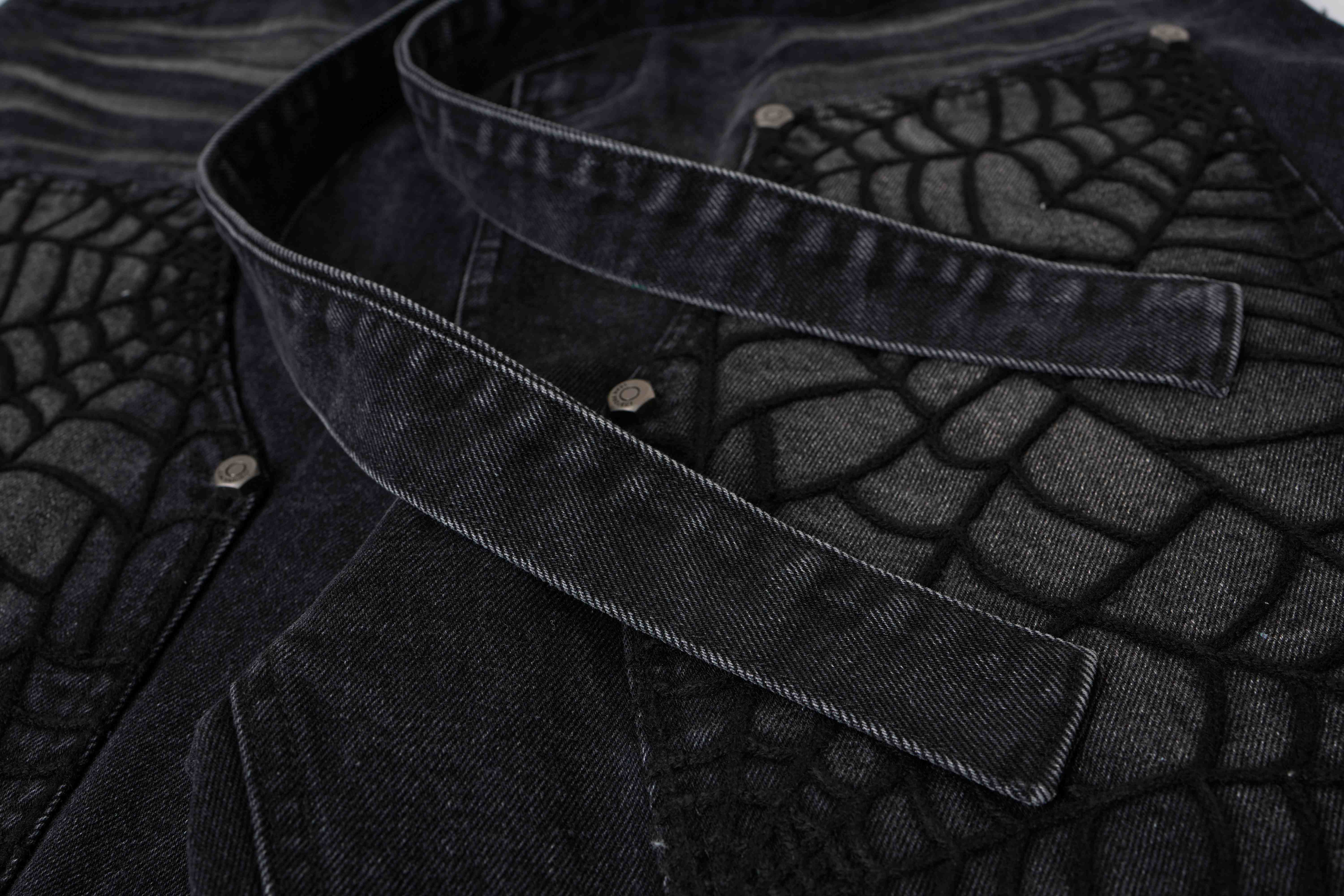 Omirad Web Panel Strap Denim Shorts