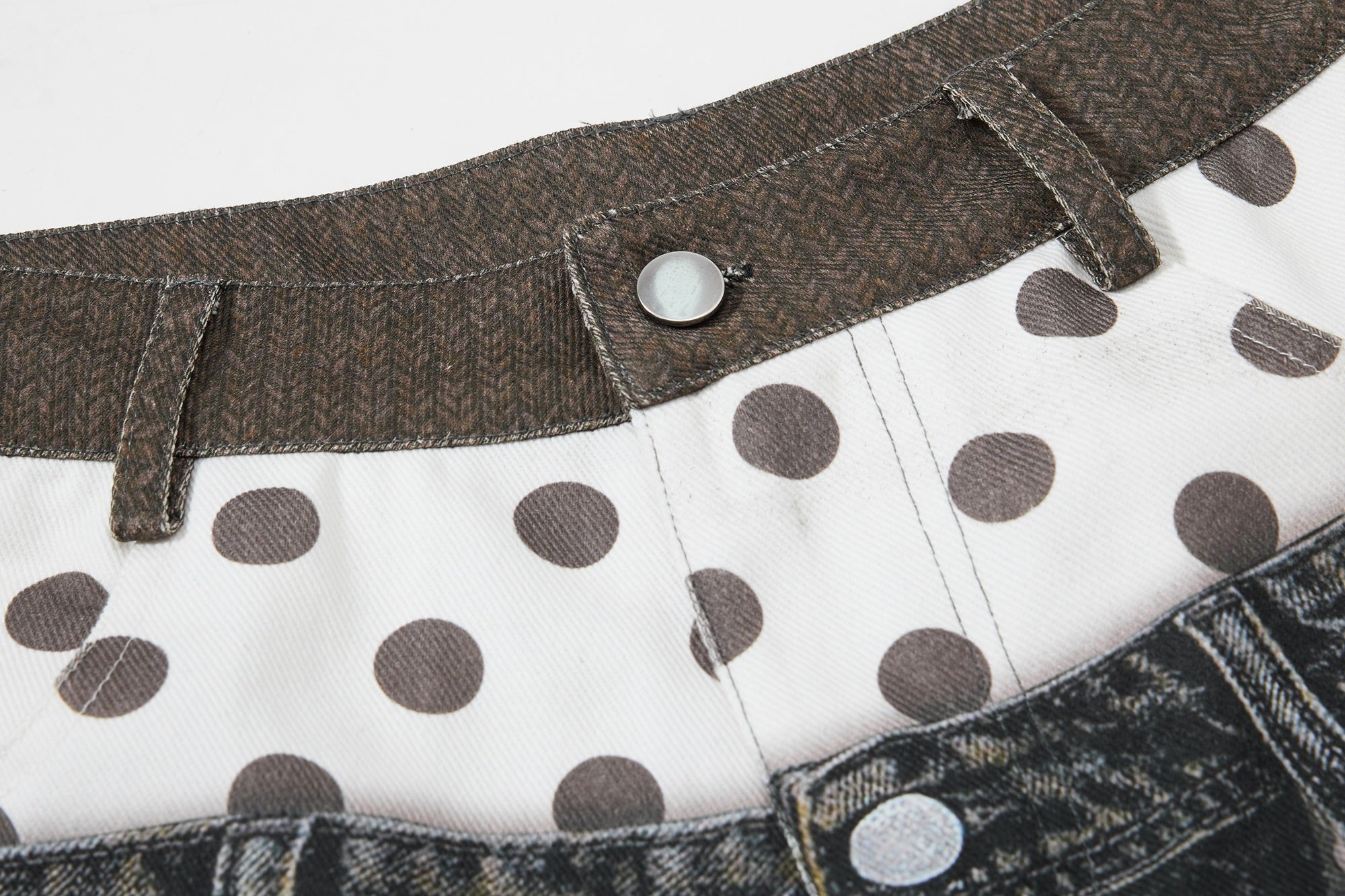 Omirad Layered Punk Denim Jorts