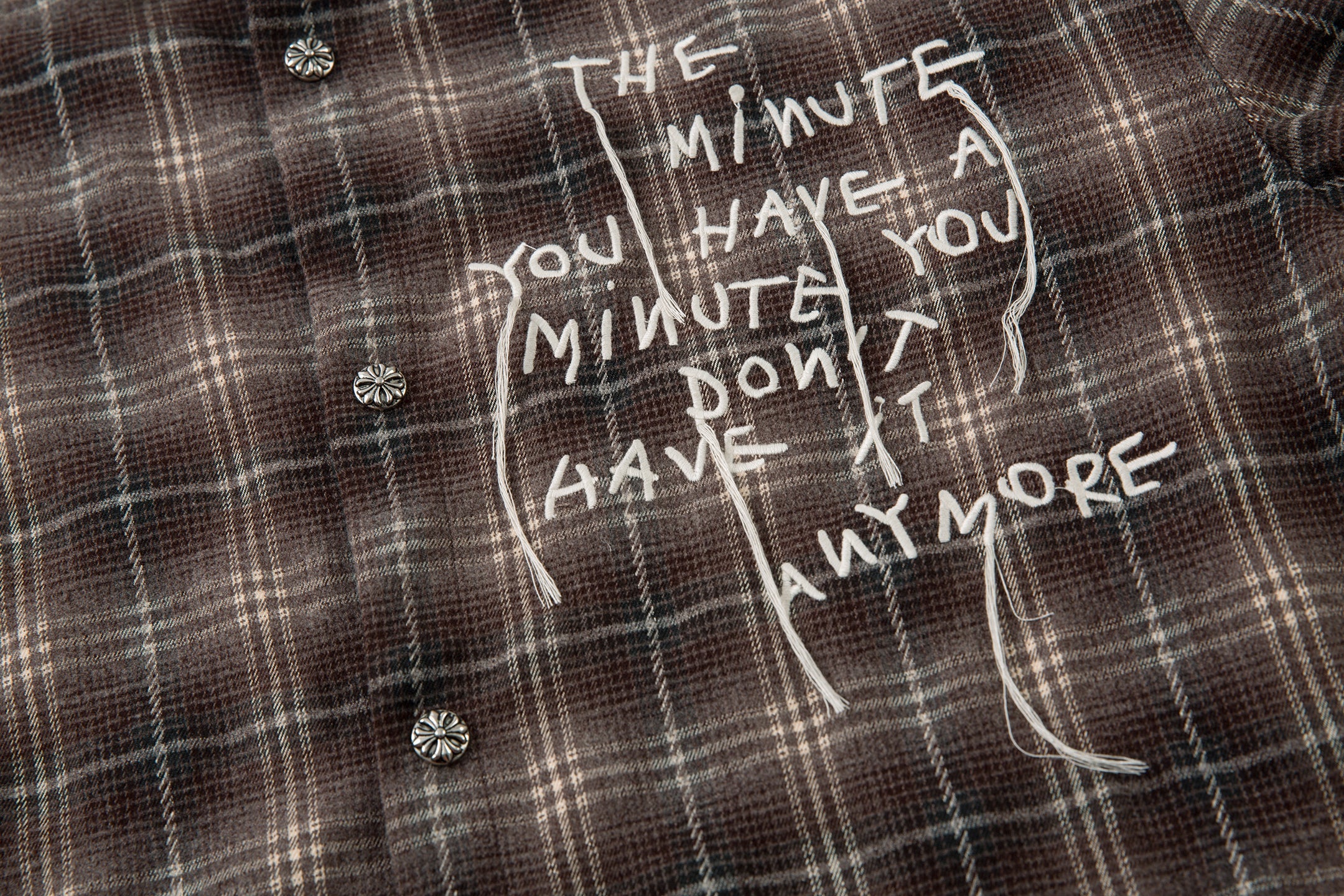 Omirad Layered Plaid Fringe Shirt