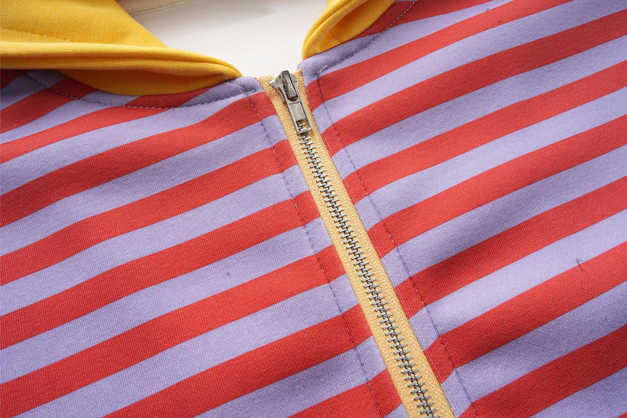 Omirad Striped Zip-Up Hoodie