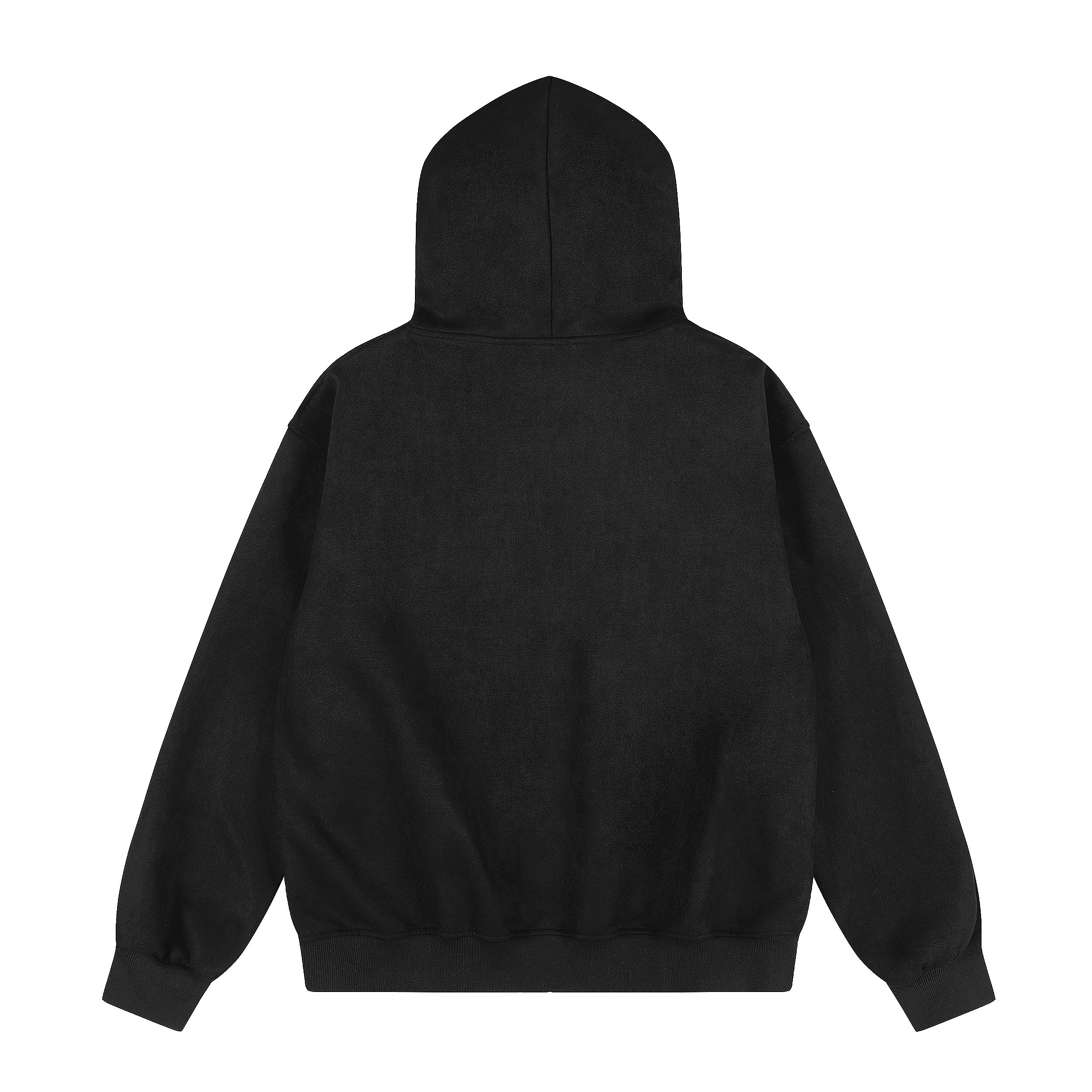 Omirad Graphic Faux-Fur Hooded Zip Jacket