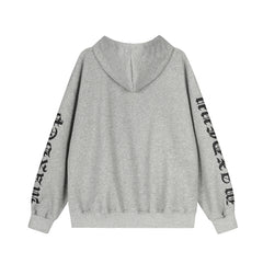 Omirad Distressed Graphic Zip Hoodie