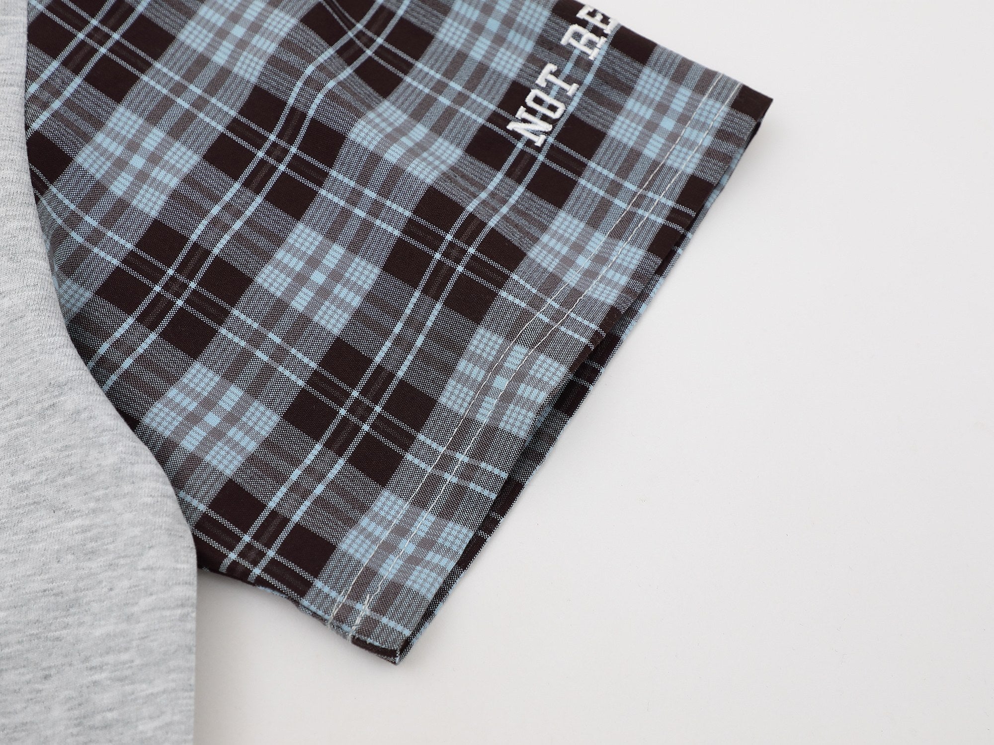 Omirad Plaid Sleeve Polo Shirt