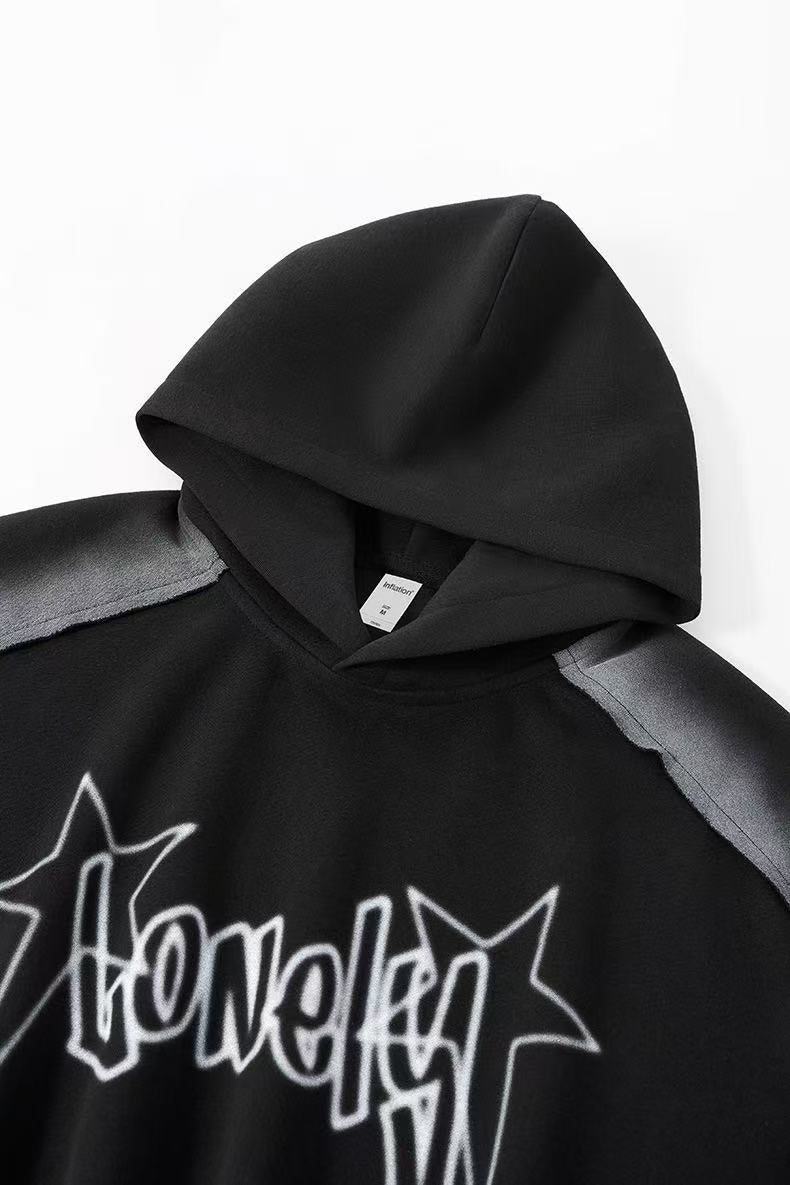 Omirad Star-Logo Panel Cotton-Rich Hoodie