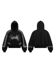Omirad Star-Logo Panel Cotton-Rich Hoodie