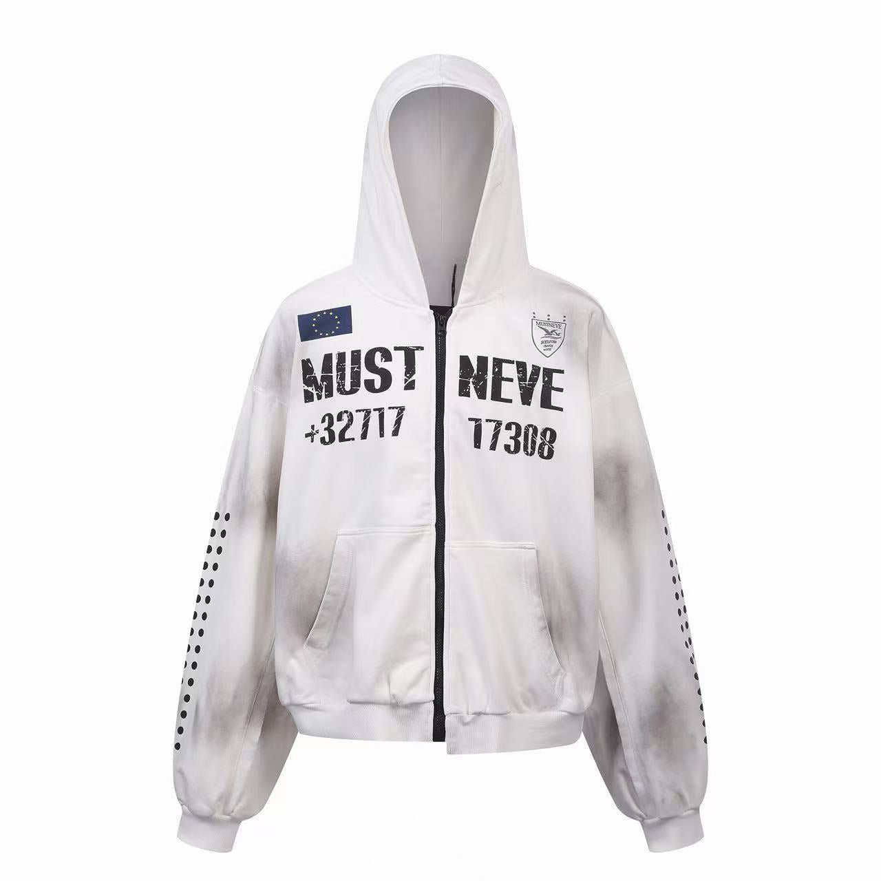 Omirad “Distressed Sport Zip Hoodie”
