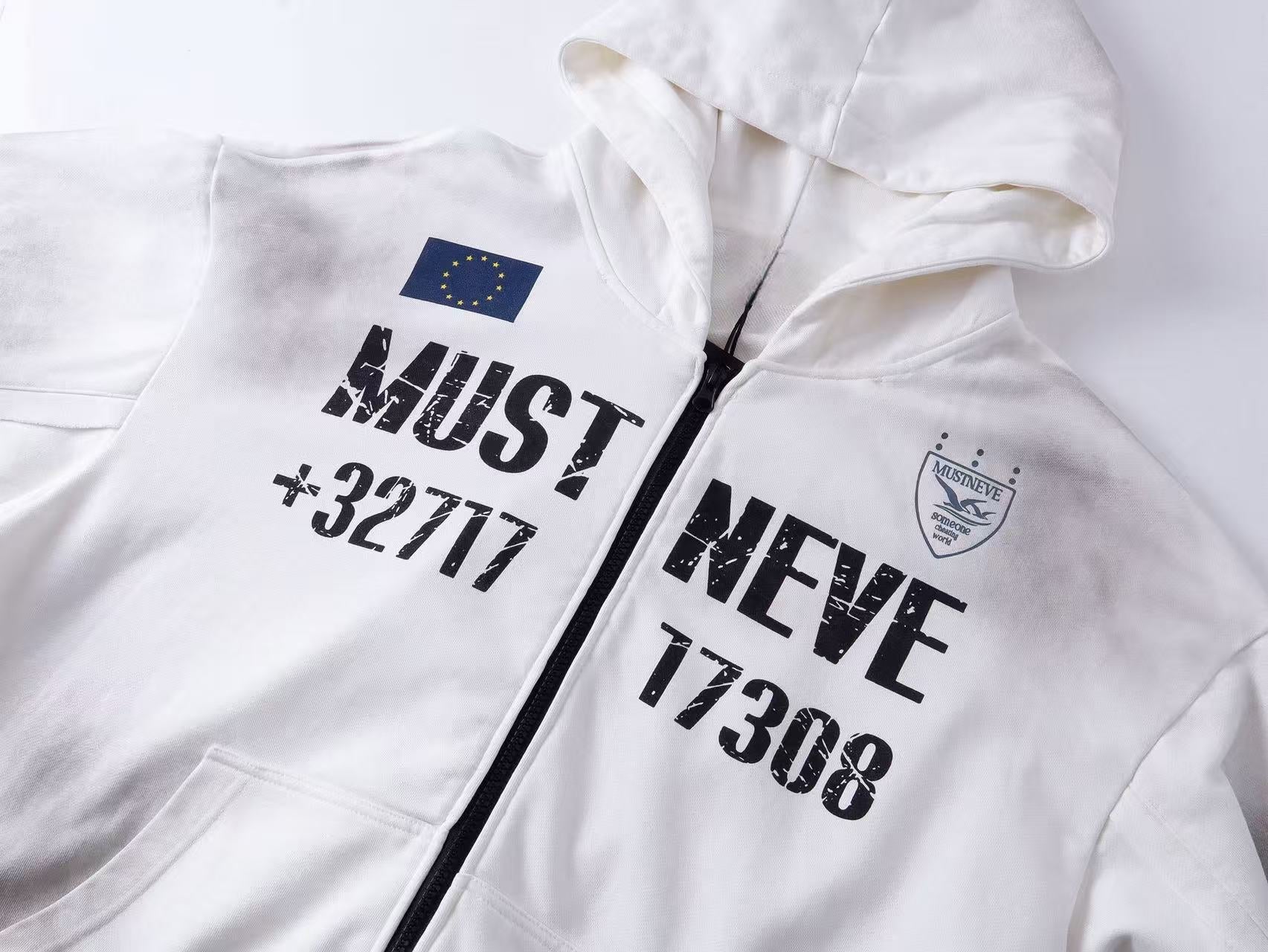 Omirad “Distressed Sport Zip Hoodie”