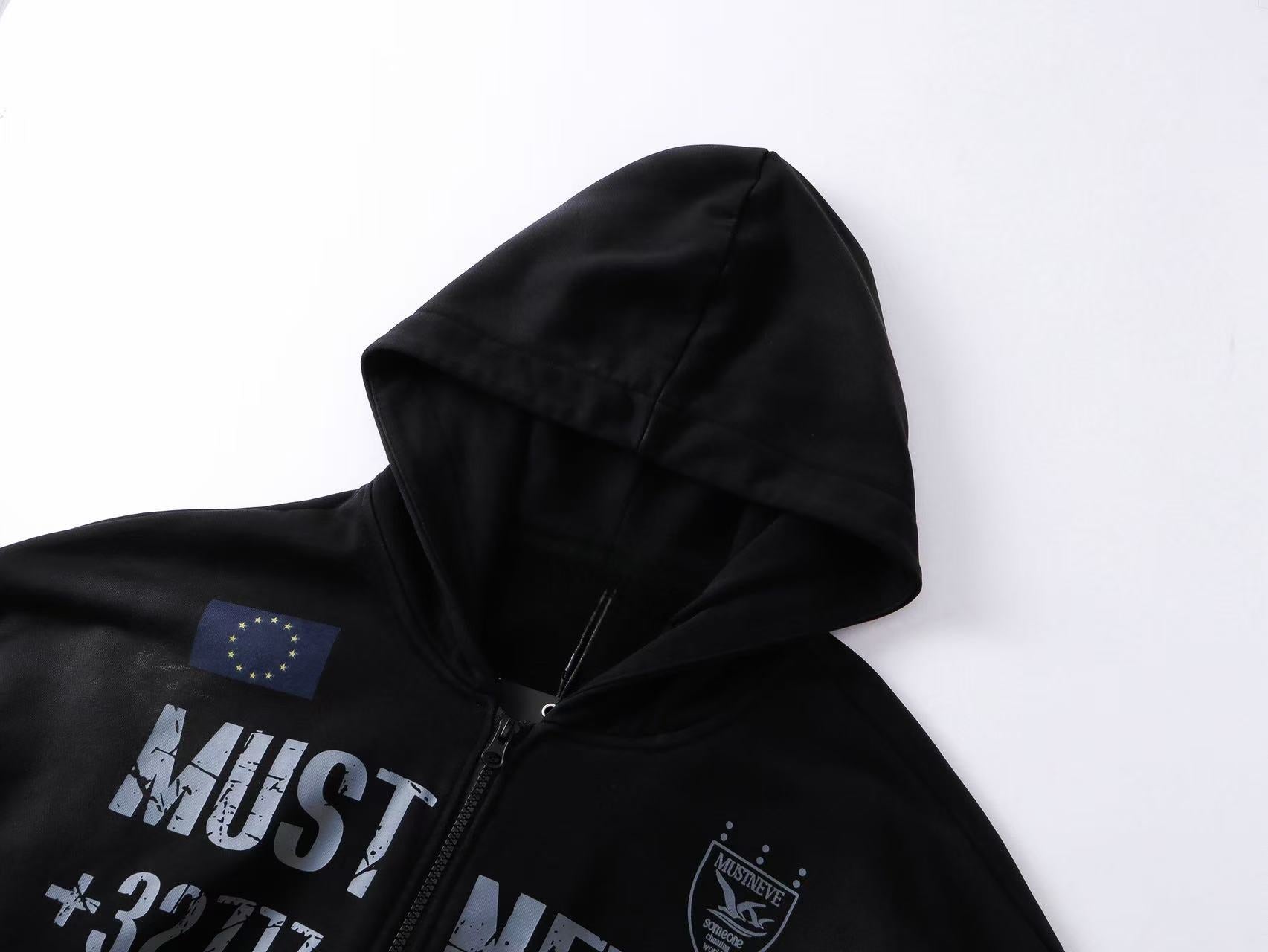Omirad “Distressed Sport Zip Hoodie”