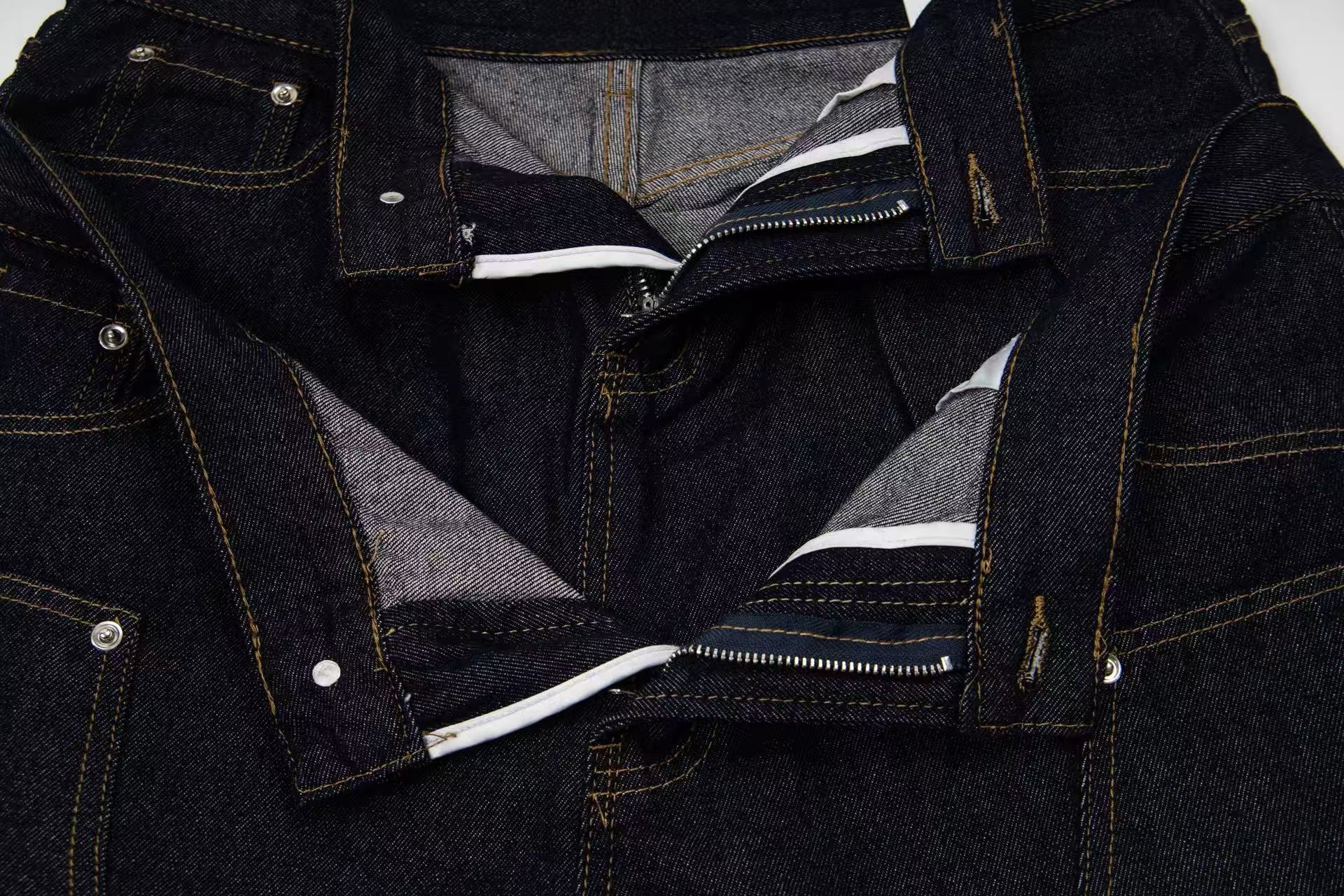 Omirad “Double Waist Panel Denim Shorts”