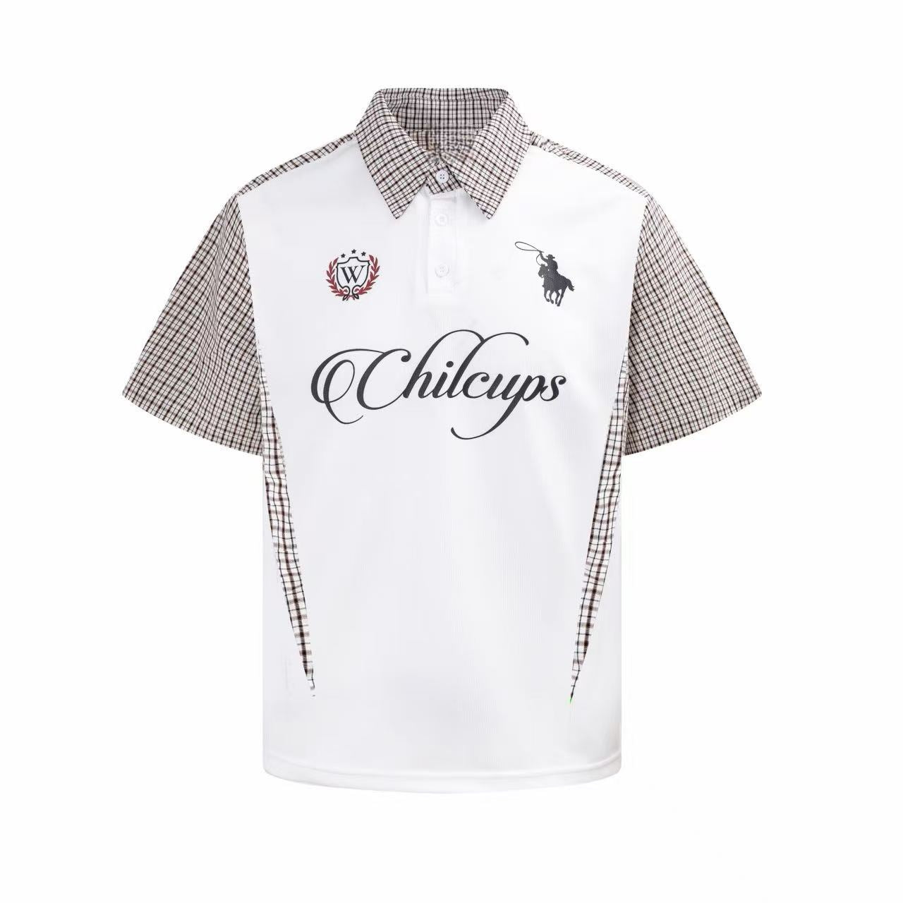 Omirad Vintage Plaid Panel Polo