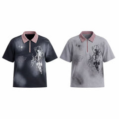 Omirad Cosmic Distressed Polo
