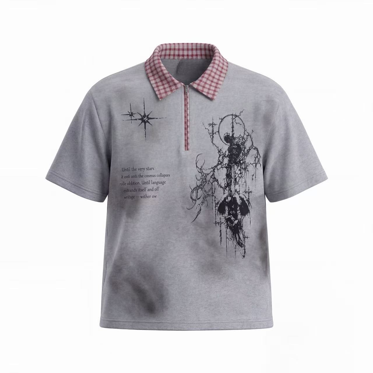 Omirad Cosmic Distressed Polo